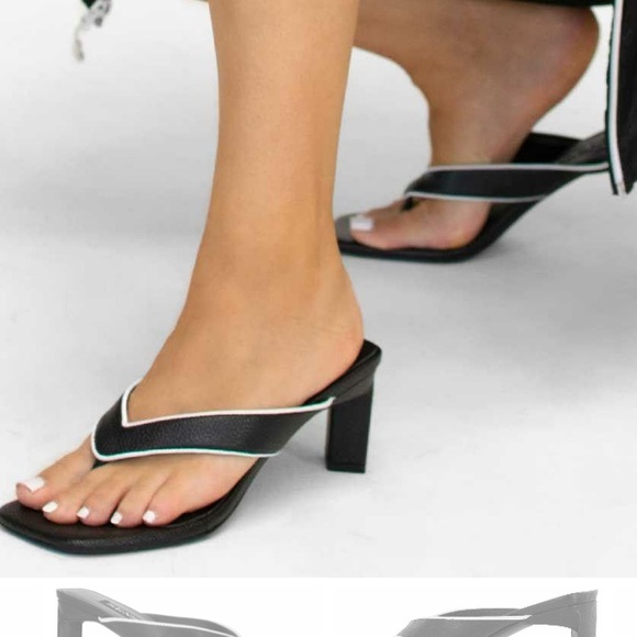 black and white heels - Picture 2 of 8